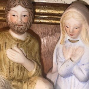 Nativity Ceramic Figurine Set((5), Mary, animals